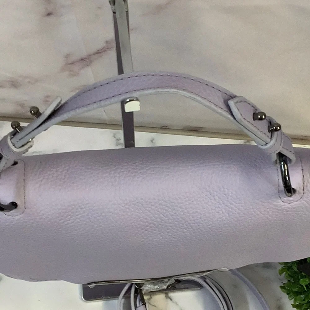 NWT Botkier Valentina Satchel Lavender Flap Closure - Picture 6 of 7